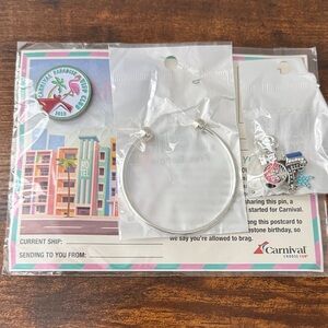 Carnival Silver Charm Bracelet